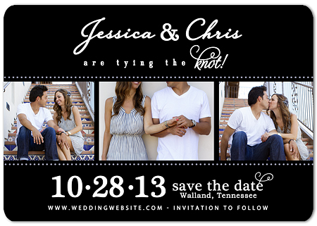 "Side by Side" Save the Date Magnet